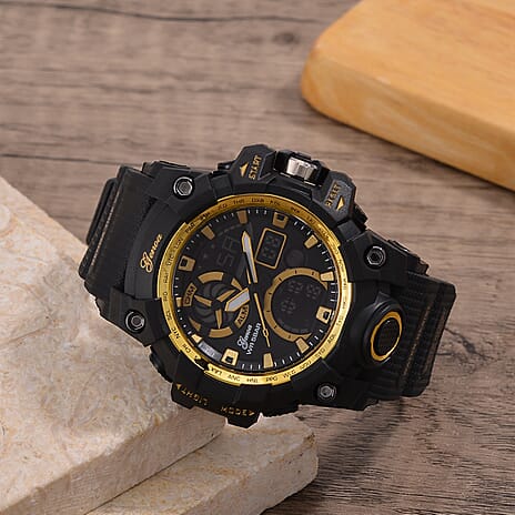 GENOA TIME V2, PC21S Japan movement 50ATM Watch - Black