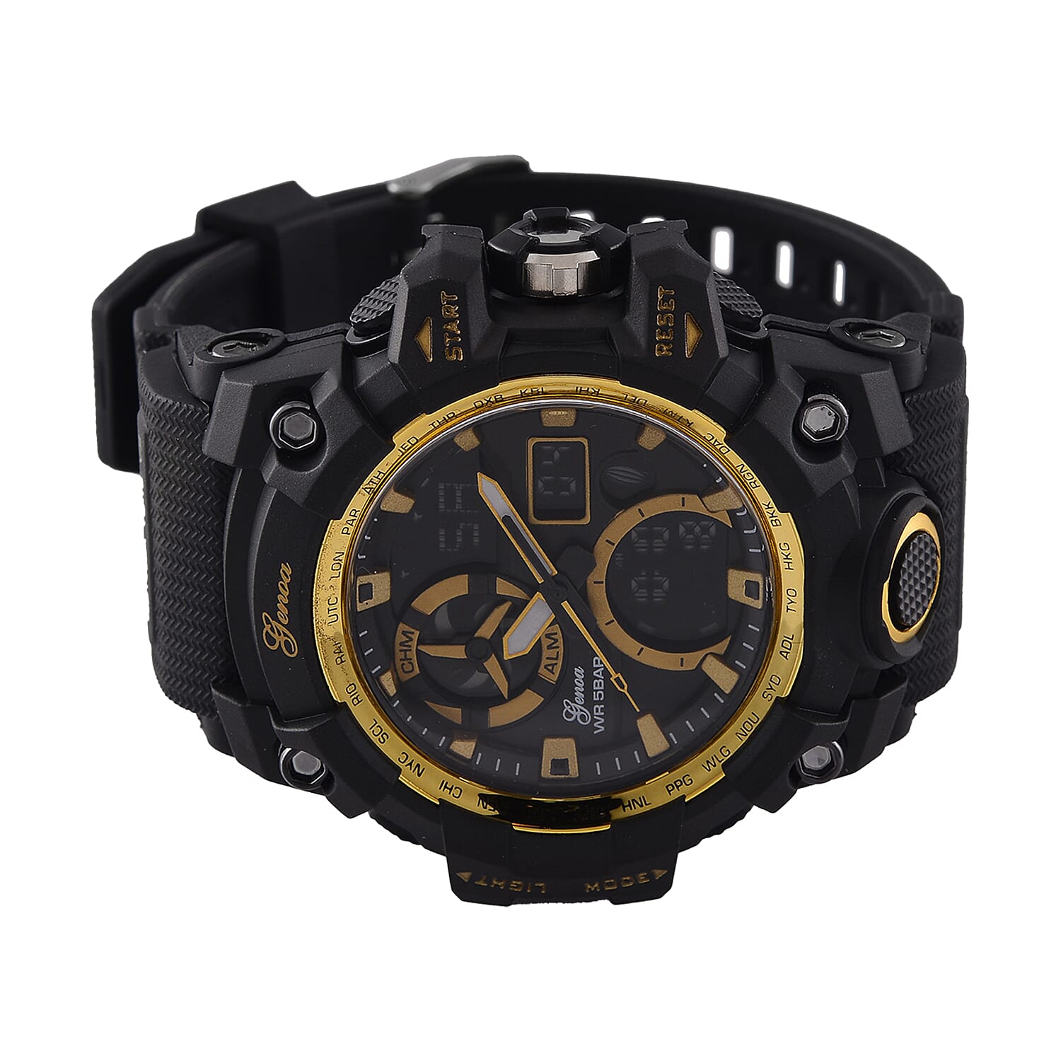 GENOA TIME V2, PC21S Japan movement 5ATM Watch - Black GENOA TIME V2, PC21S Japan movement 5ATM Watch - Black
