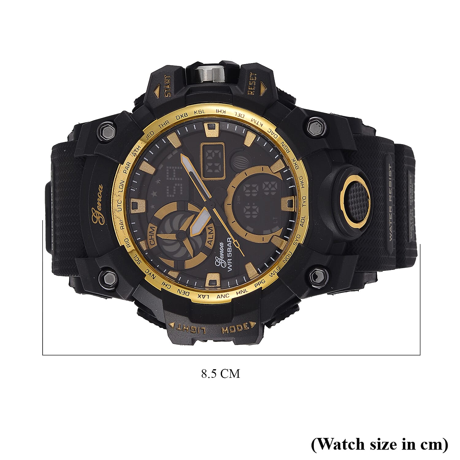 GENOA TIME V2, PC21S Japan movement 5ATM Watch - Black GENOA TIME V2, PC21S Japan movement 5ATM Watch - Black