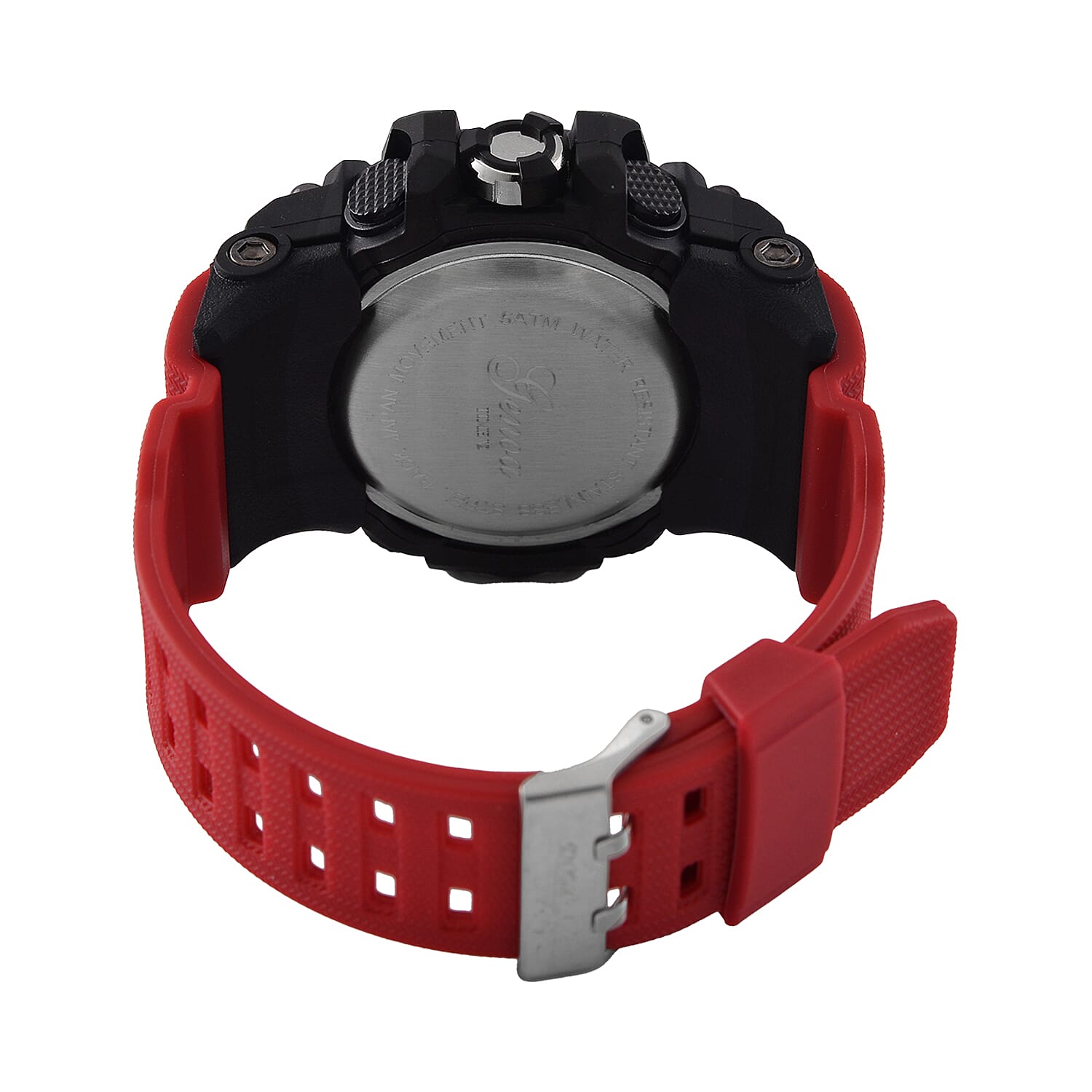 GENOA TIME V2, PC21S Japan movement 5ATM Watch - Red