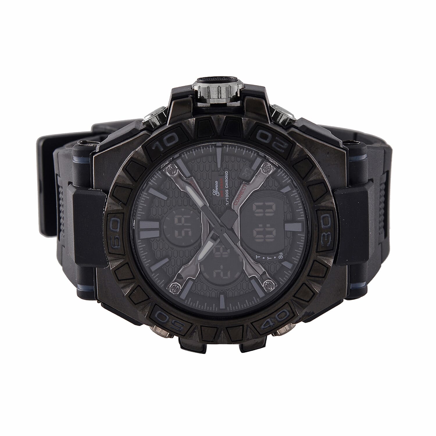 Japanese Mens Watch in Stainless Steel - Orange