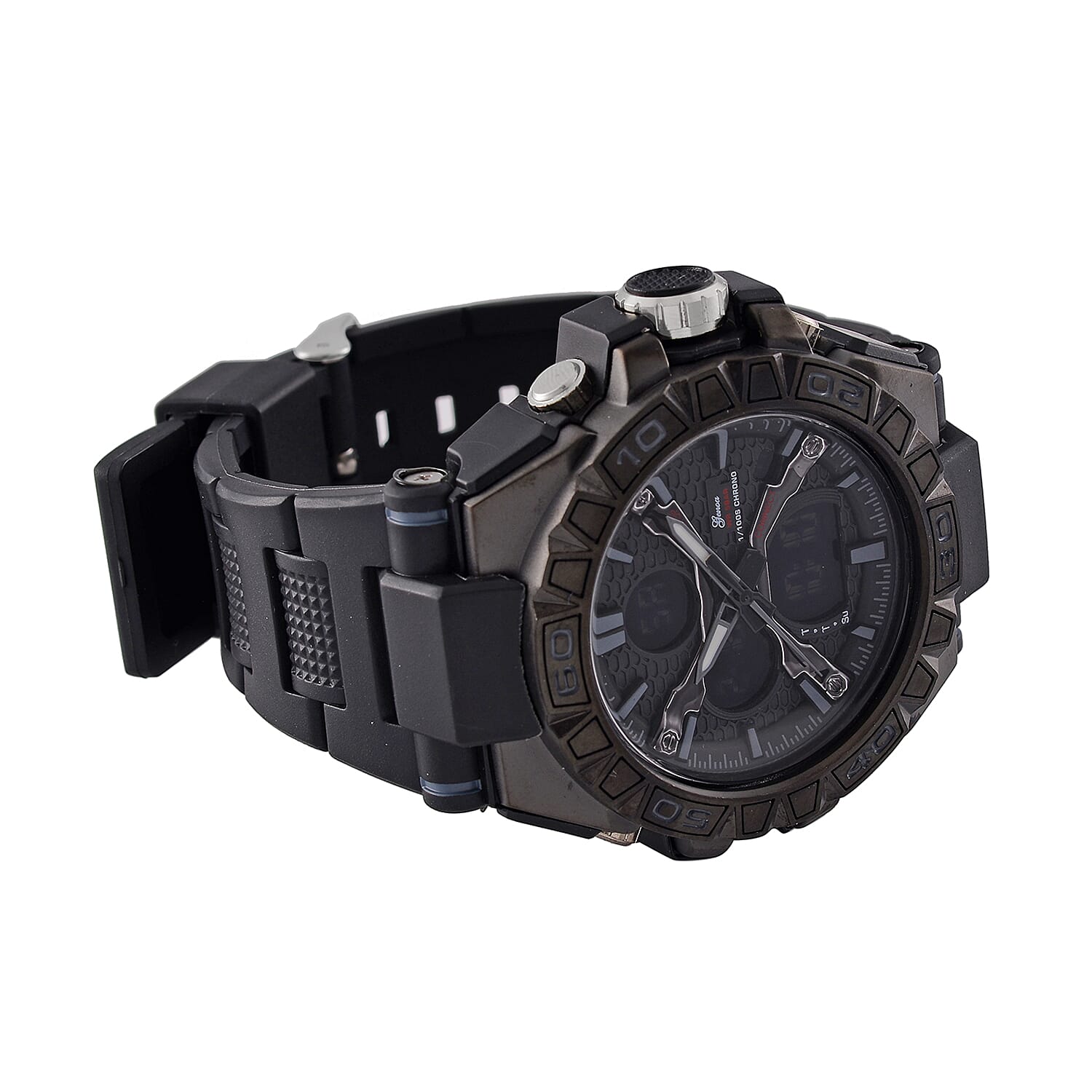 Japanese Mens Watch in Stainless Steel - Orange