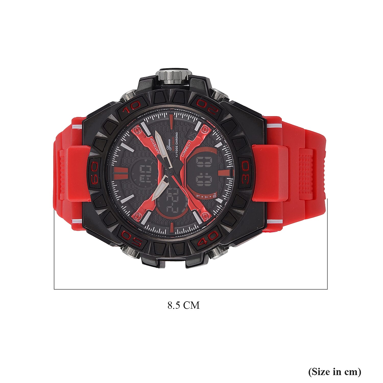 Japanese Mens Watch in Stainless Steel - Orange