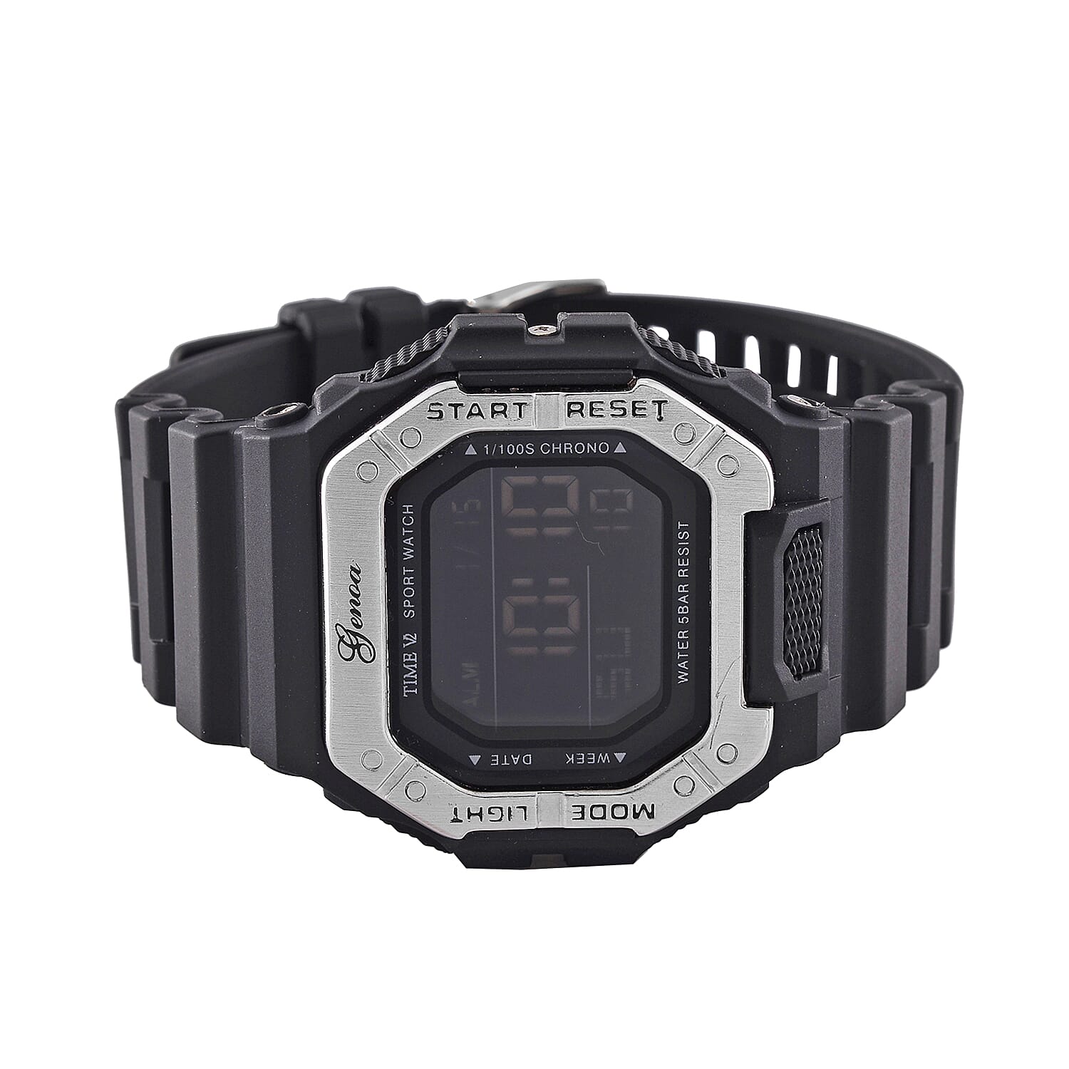 GENOA Designer Inspired Watch in Stainless Steel - Black
