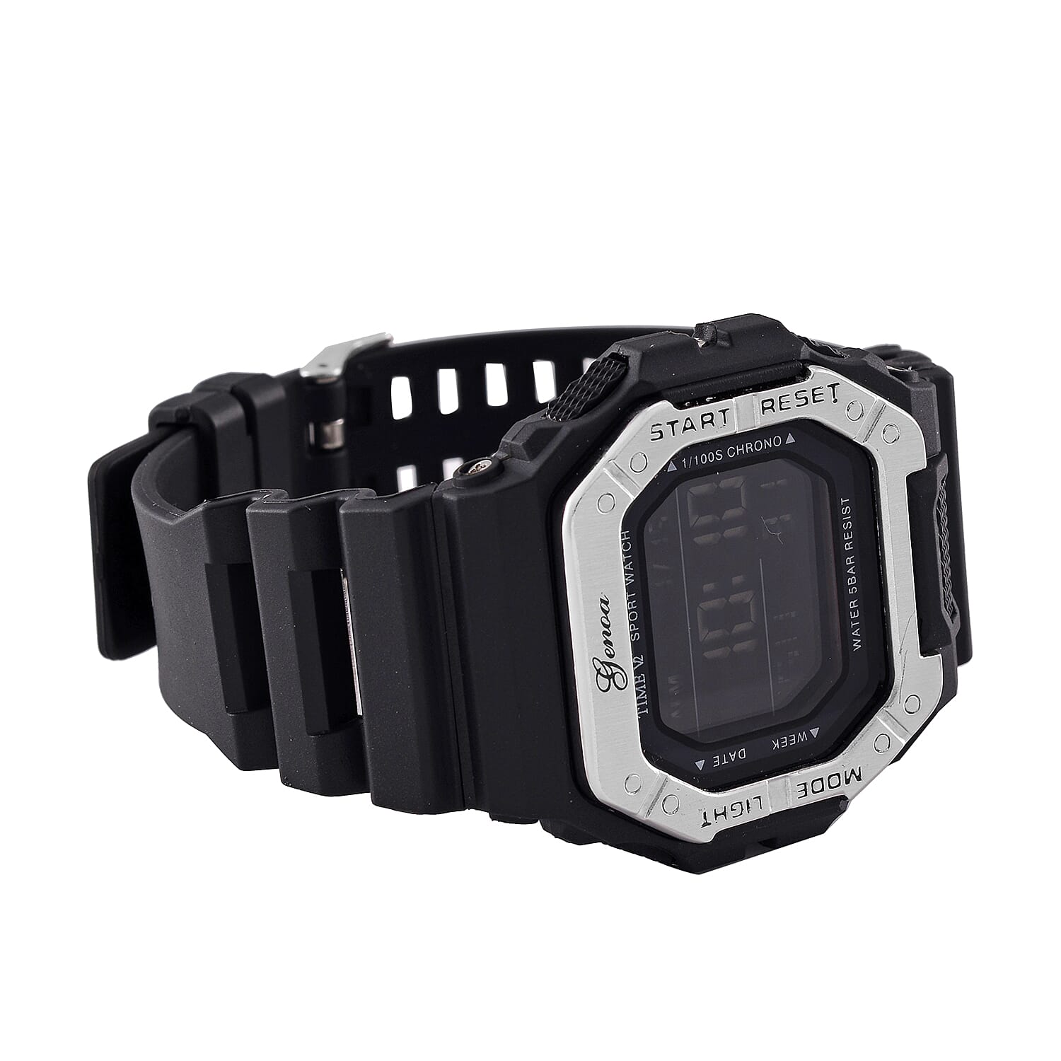 GENOA Designer Inspired Watch in Stainless Steel - Black