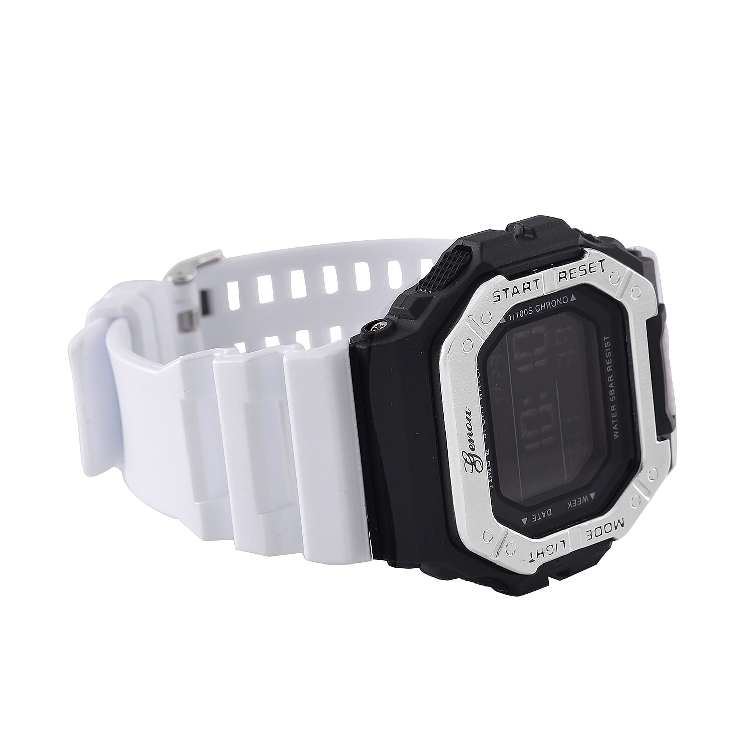 GENOA Designer Inspired Watch in Stainless Steel - White