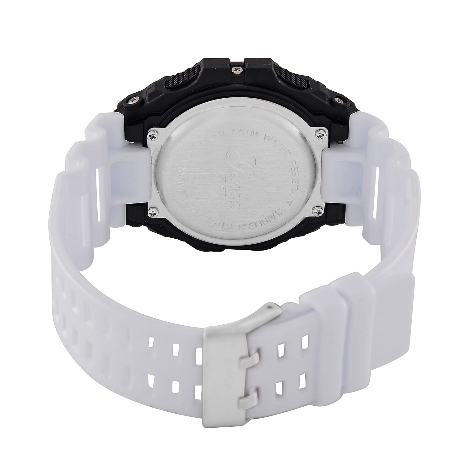 GENOA Designer Inspired Watch in Stainless Steel - White