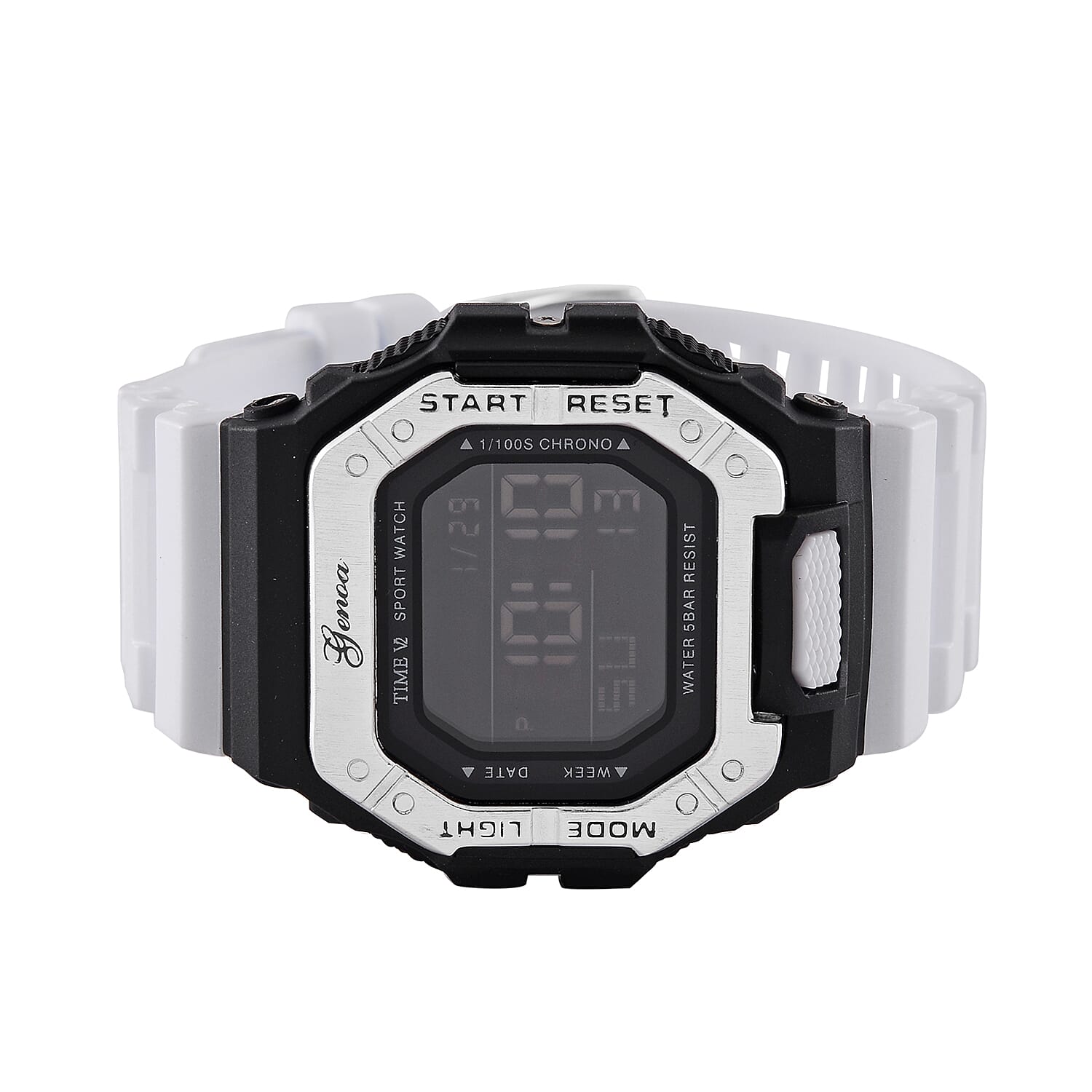 GENOA Designer Inspired Watch in Stainless Steel - White