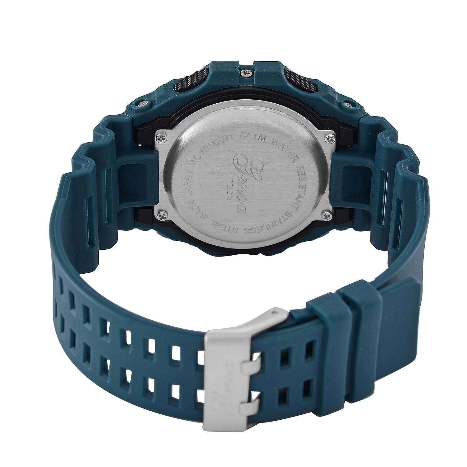 GENOA TIME V2 Electronic Movement with Multifunctional LED Dial Watch - Black