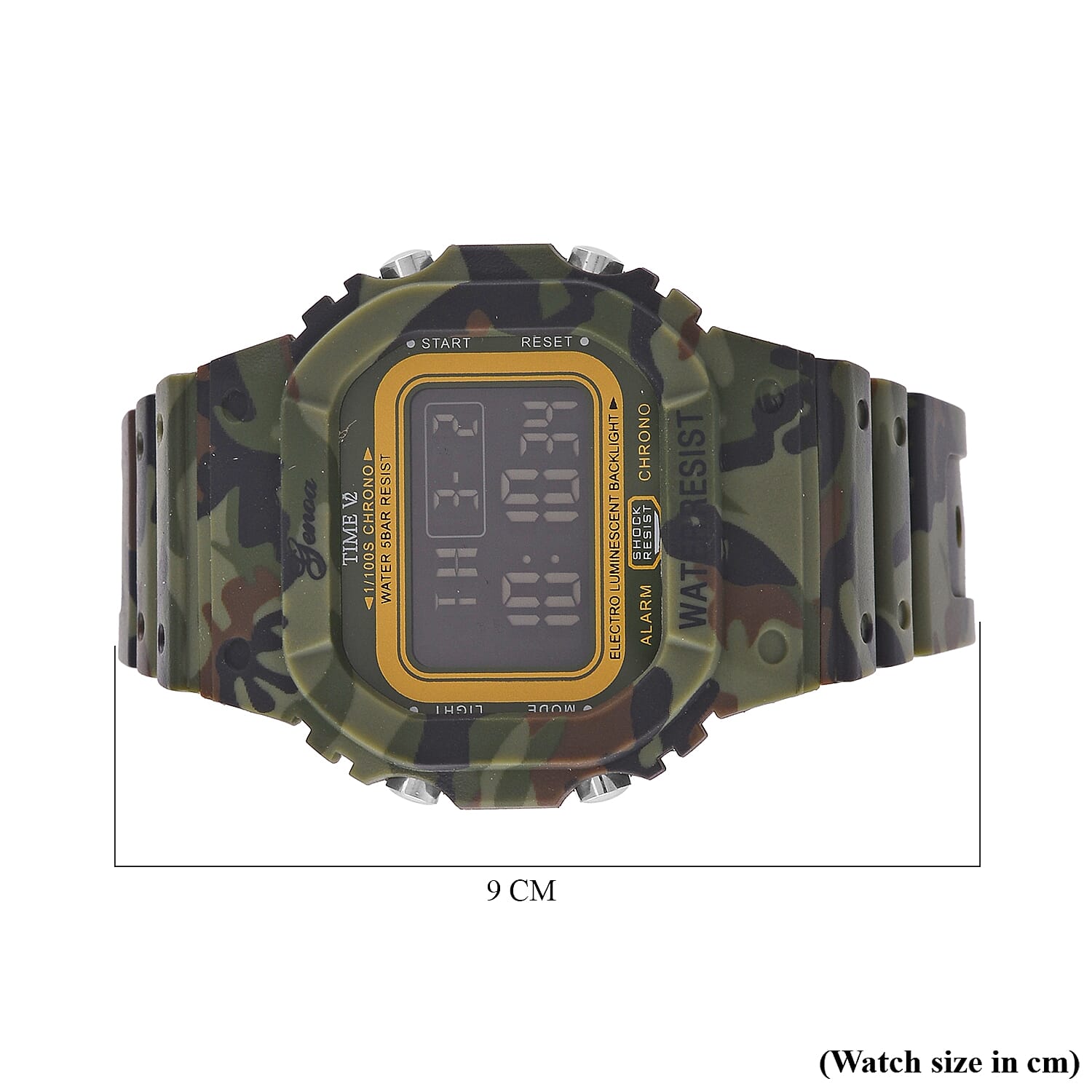 GENOA Designer Inspired Watch in Stainless Steel - Camouflage