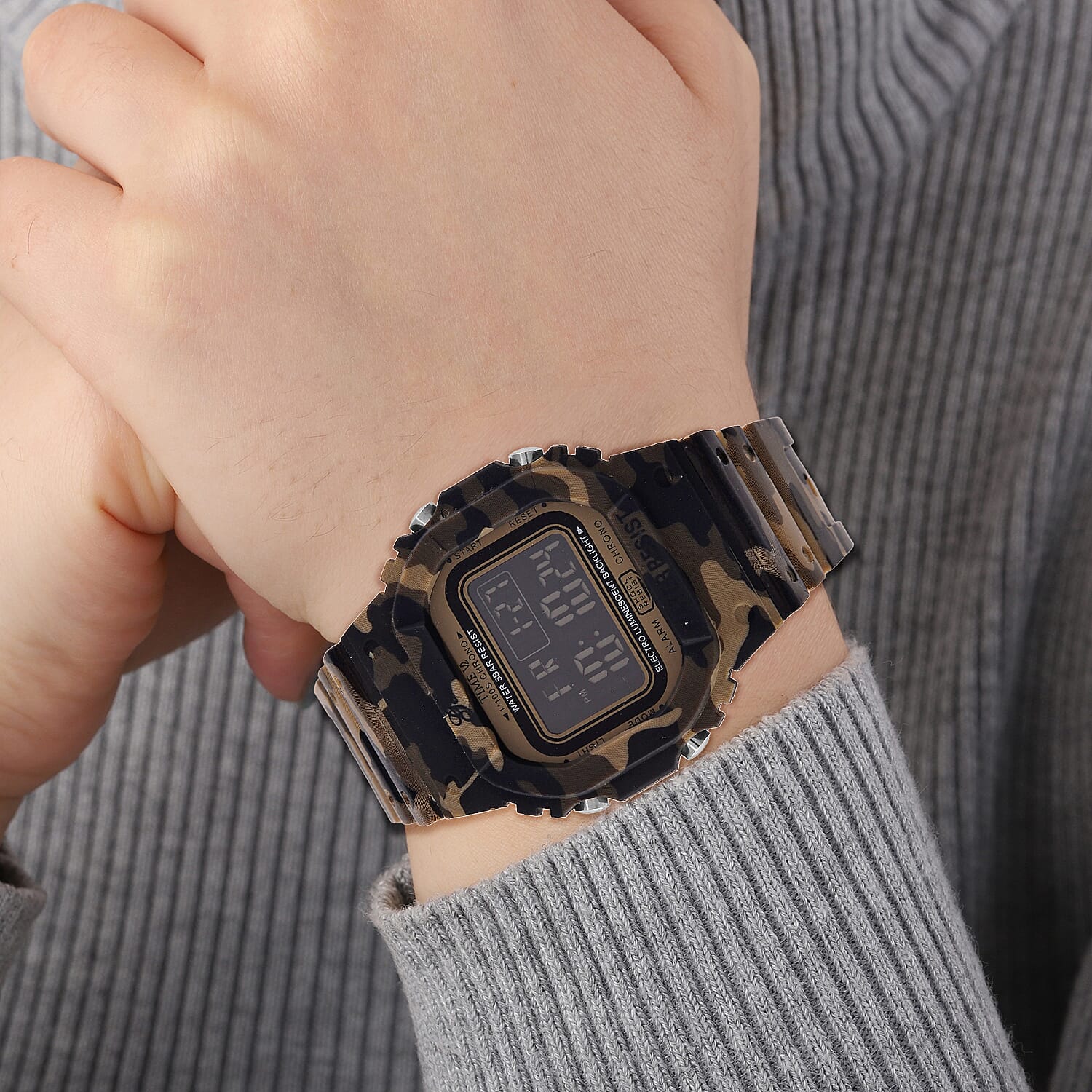 GENOA TIME V2, Electronic Movement Ladies Watch - Khaki