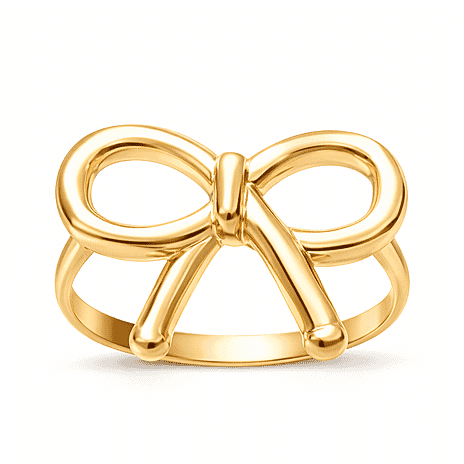 Maestro Collection - Italian Made Deal 9K Yellow Gold Bow Ring