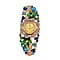 STRADA Japan Movt. Multi-Colour Crystal and Enamelled Bangle Watch
