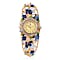STRADA Japan Movt. Multi-Colour Crystal and Enamelled Bangle Watch