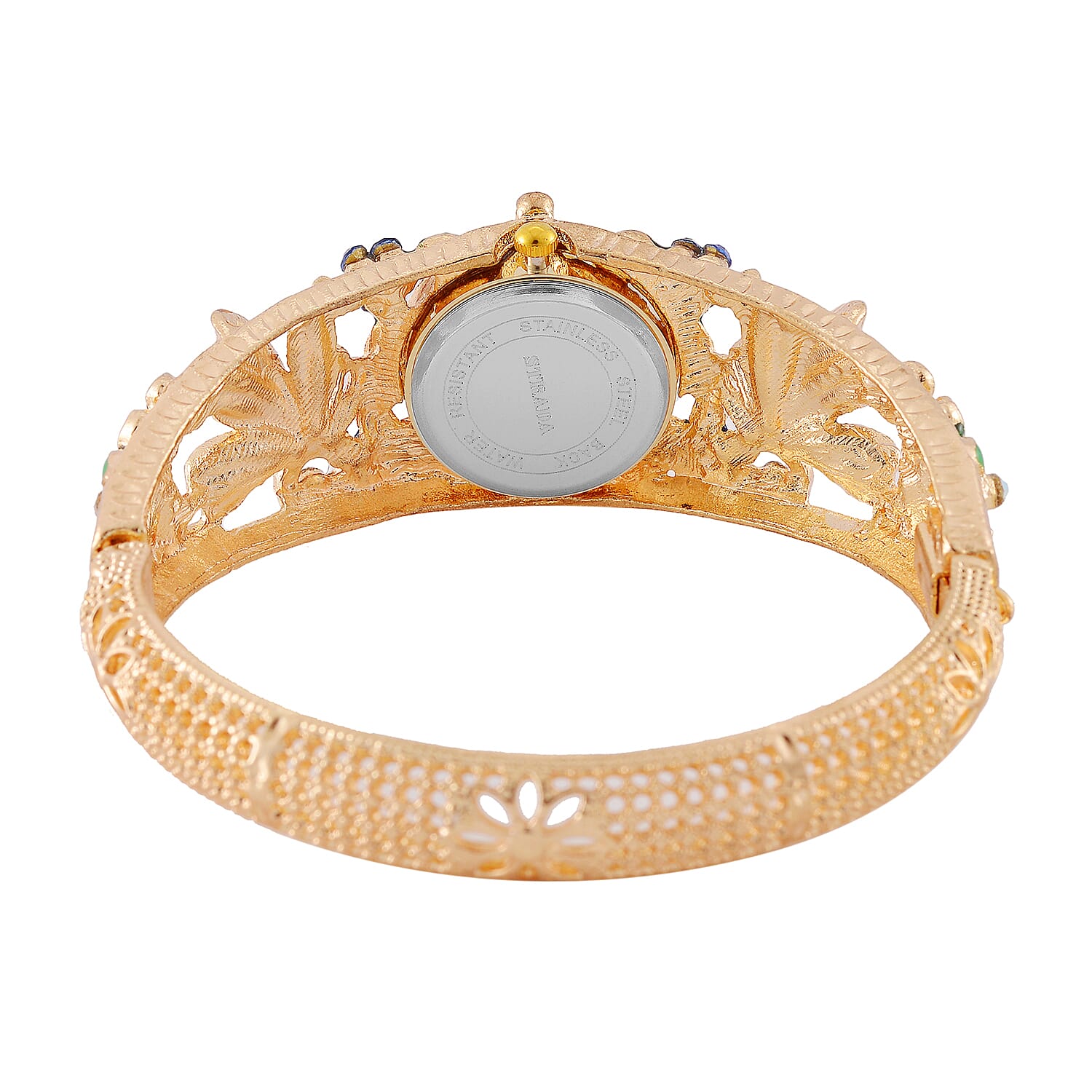 Strada Multi Colour Enameled Crystal Watch - Navy Multi