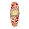 STRADA Japan Movt. Multi-Colour Crystal and Enamelled Bangle Watch