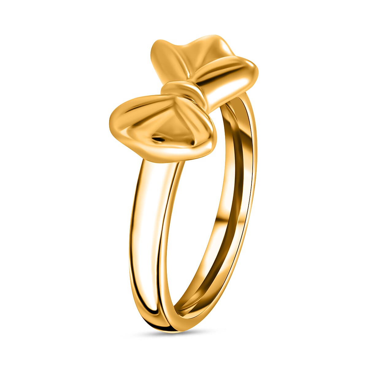 24K Yellow Gold Bow Ring (99.9% Gold Purity)