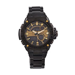 GENOA TIME V2 Japan Movt. 5ATM Water Resistant Blue Dial Mens Watch with Silver Colour Stainless Steel Strap