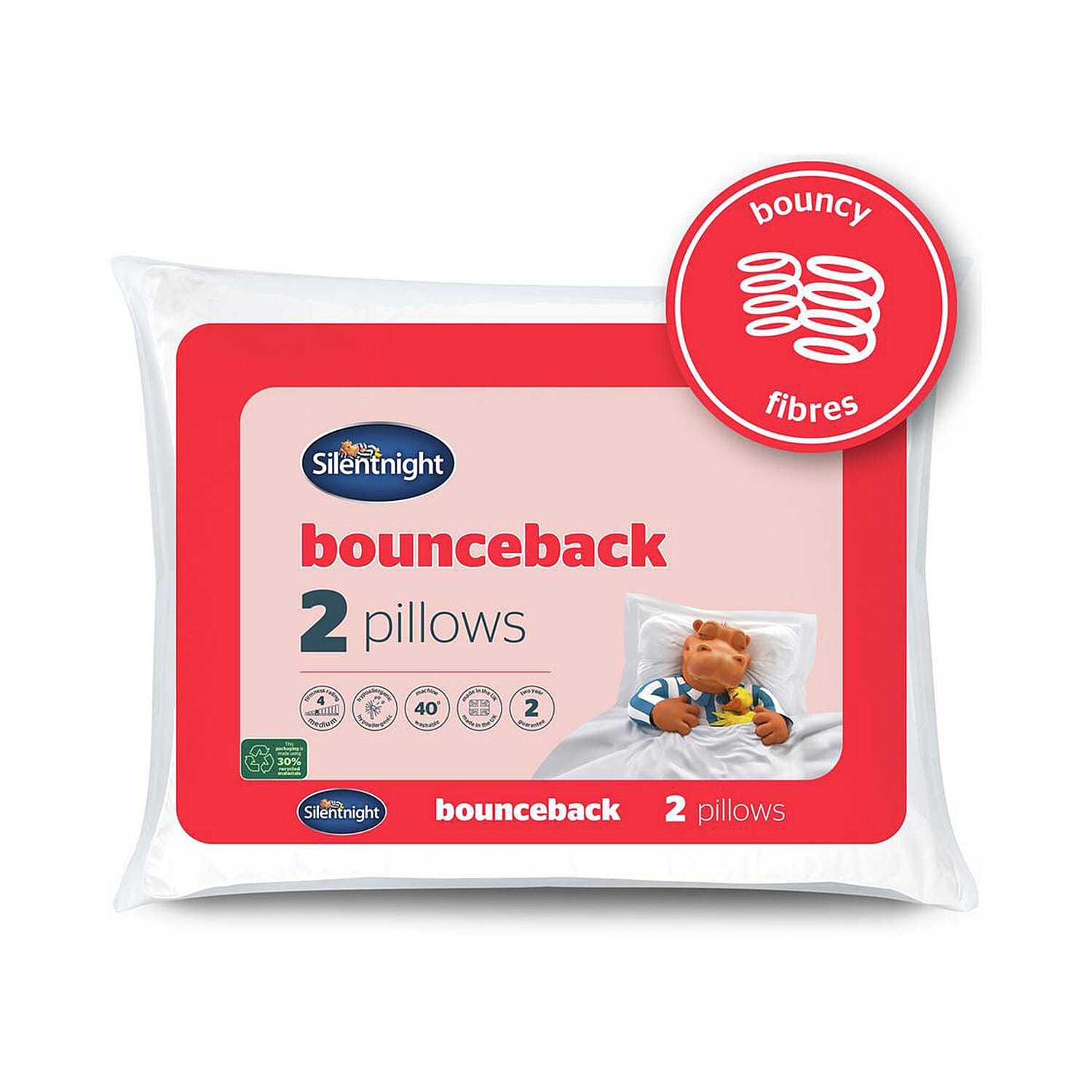 Silentnight Bounceback Pillows - x2 Pillows