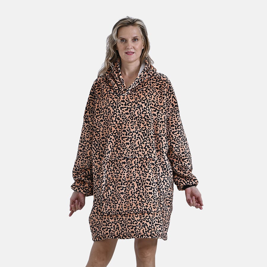 Super Soft Fleece Hoodie Blanket