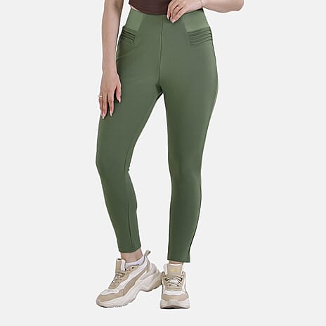 La Marey Womens Ponte Trousers (Size XL) - Green