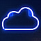 Decorative NEON Cloud LED Wall Light - Sky Blue