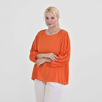https://tjcuk.sirv.com/Products/78/2/7826325/Tamsy-Viscose-Solid-Top-Size-67x1-cm-Orange-Green_7826325_2.jpg?w=342&h=342