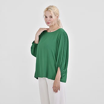 https://tjcuk.sirv.com/Products/78/2/7826330/Tamsy-Viscose-Solid-Top-Size-72x1-cm-Pink-Green_7826330_2.jpg?w=342&h=342