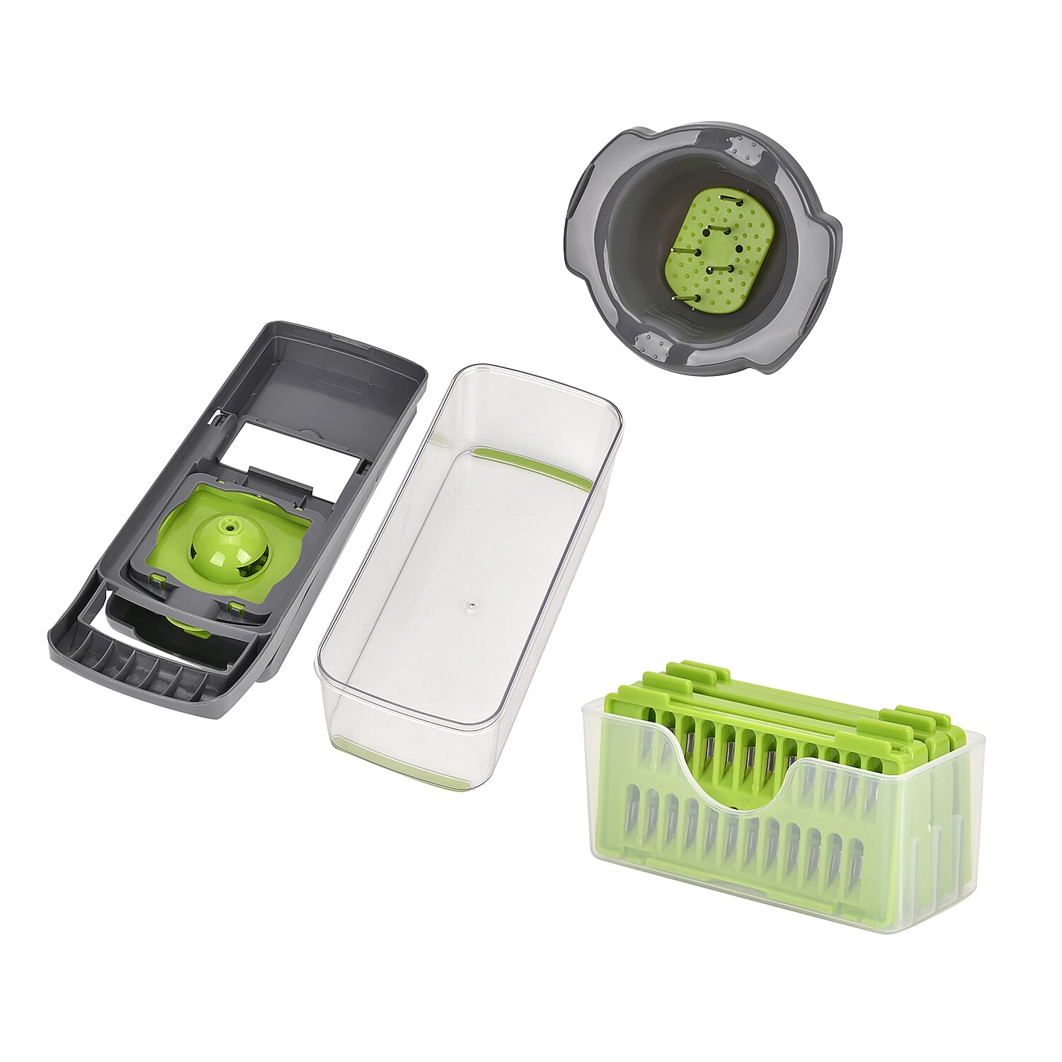 15-in-1 Vegetable Chopper - Grey & Green
