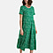  Nova of London Abstract Spot Smock Midi Dress - Jade