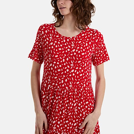 Paramour Polyester Woven Midi  - Red