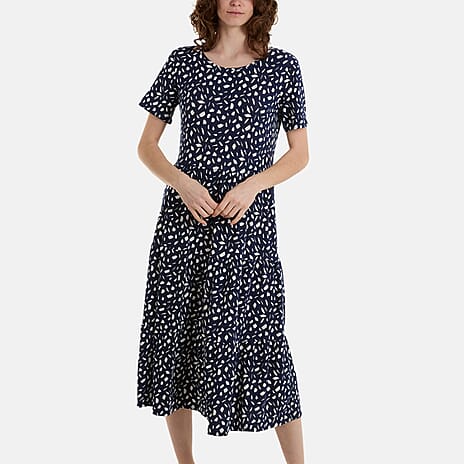 Paramour Polyester Woven Midi  - Navy