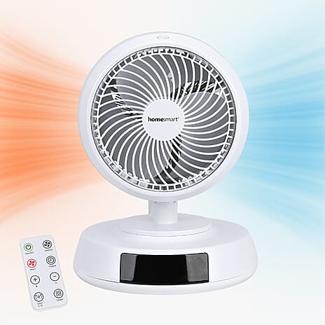 Homesmart 2-in-1 All Seasons Hot and Cold Air Circulator Fan, Ceramic and Low Noise(1500W) - White