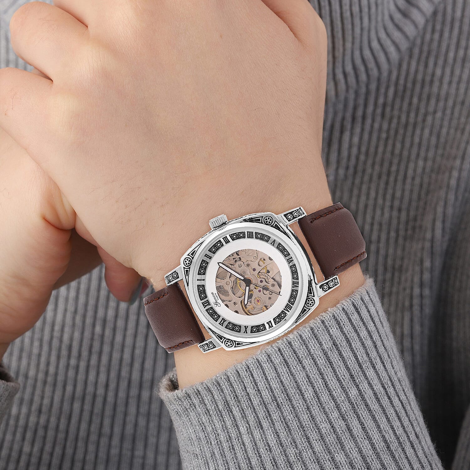 Designer Inspired - GENOA Automatic Mechanical Movement Watch with SKELETON Design - Limited Stock