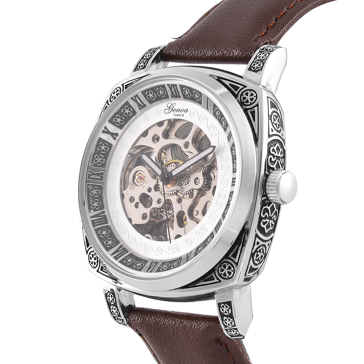 Designer Inspired - GENOA Automatic Mechanical Movement Watch with SKELETON Design - Limited Stock