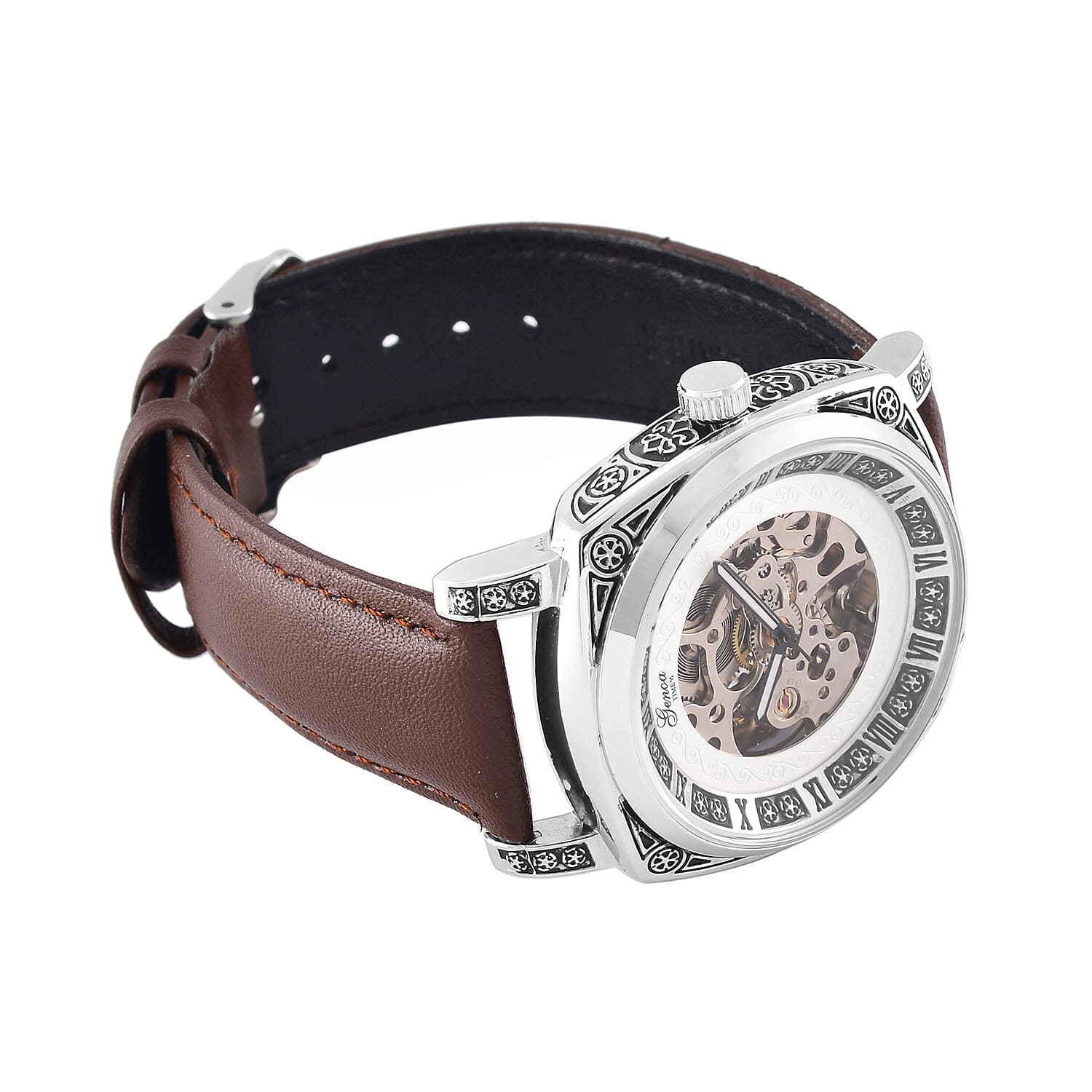 Designer Inspired - GENOA Automatic Mechanical Movement Watch with SKELETON Design - Limited Stock