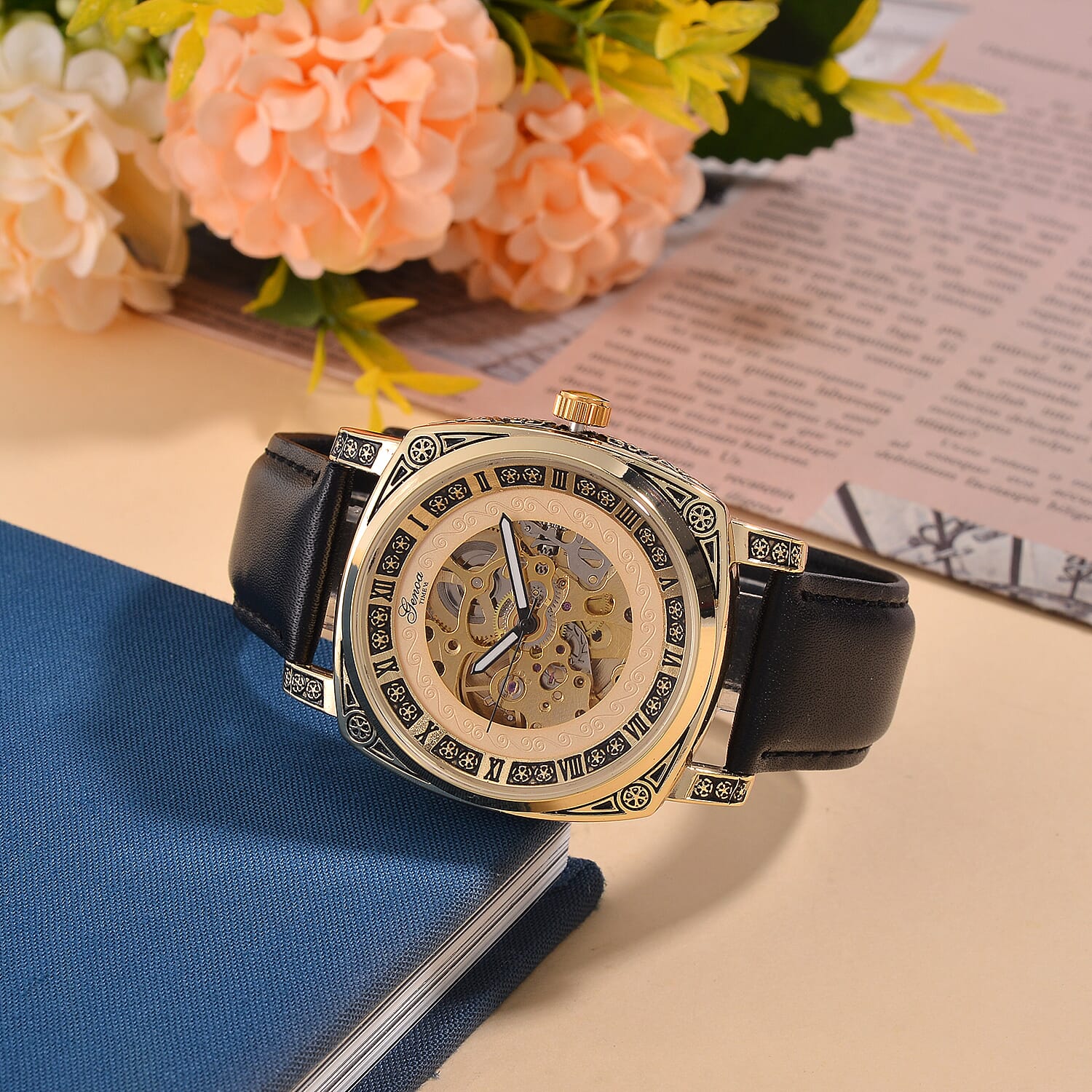 Designer Inspired - GENOA Automatic Mechanical Movement Watch with SKELETON Design - Limited Stock