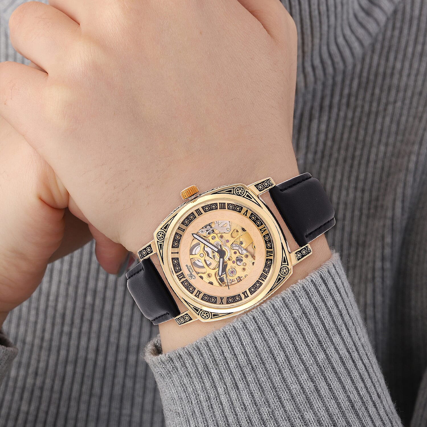 Designer Inspired - GENOA Automatic Mechanical Movement Watch with SKELETON Design - Limited Stock