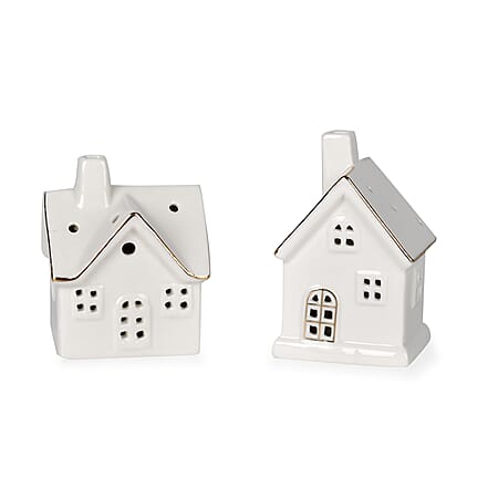 Porcelain House Night Light - Set of 2