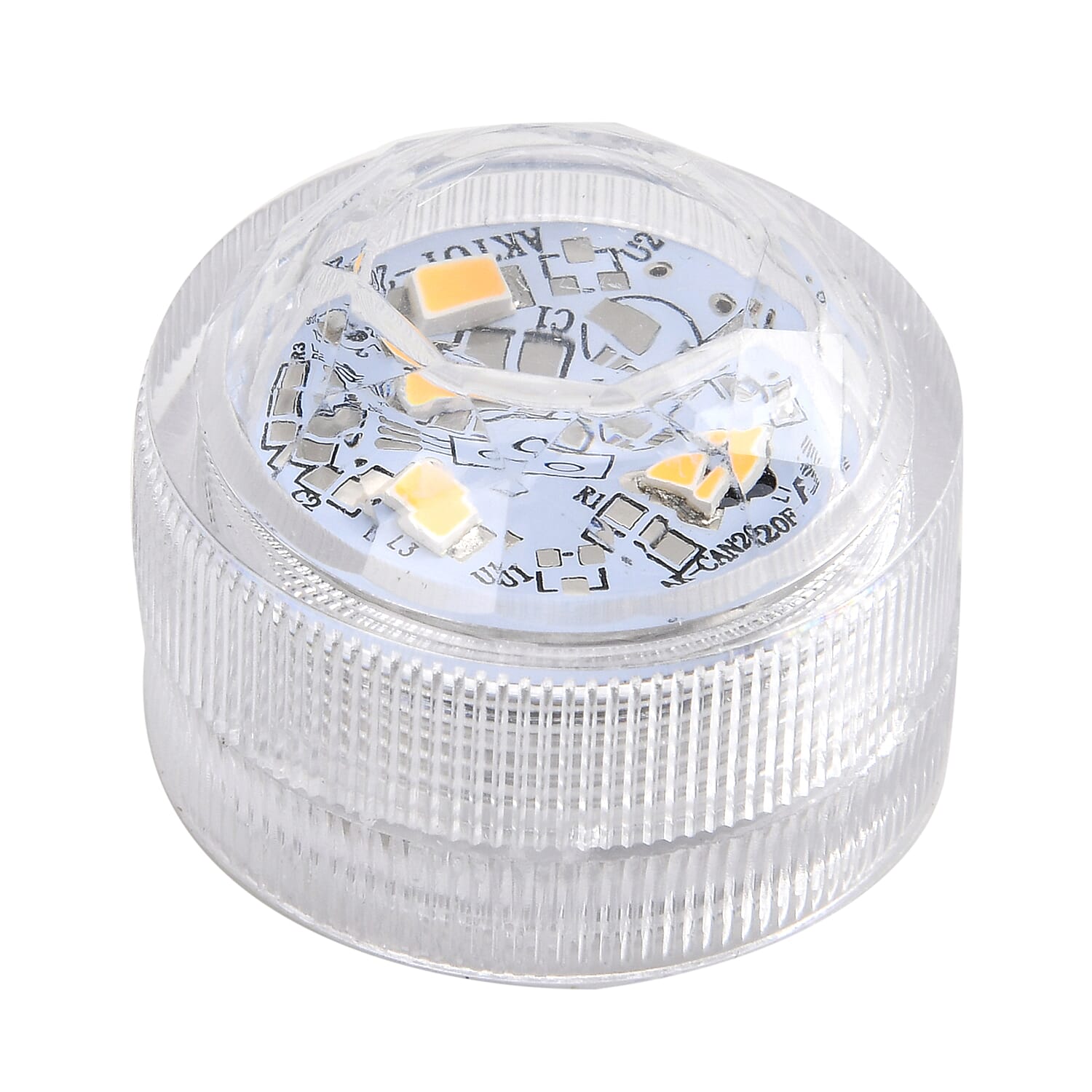 Set of 2 Snowmen Pattern Porcelain Candle Holder With LED Light - White