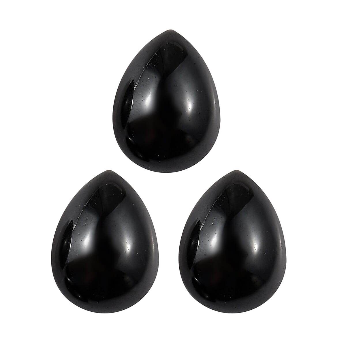 Black Spinel Pear 8x6 mm