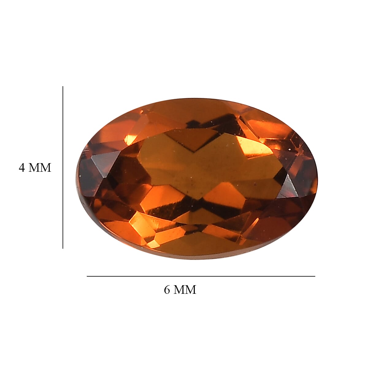 Madeira Citrine Oval 6x4 mm