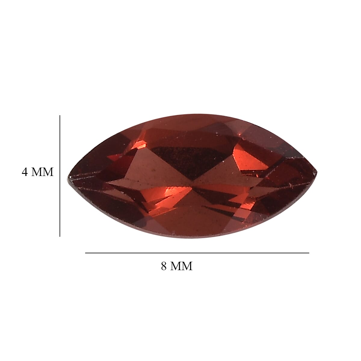 Red Garnet Marquee 8x4 mm