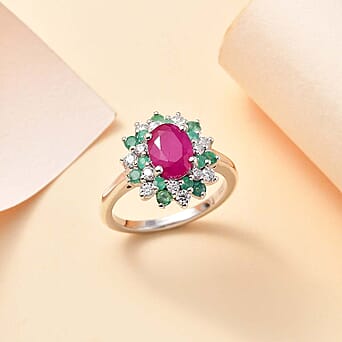 https://tjcuk.sirv.com/Products/78/2/7827484/John-Saul-Ruby-Emerald-Moissanite-Solitaire-Ring-in-rhodium-Sterling-S_7827484_1.jpg?w=342&h=342