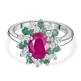 https://tjcuk.sirv.com/Products/78/2/7827485/John-Saul-Ruby-Emerald-Moissanite-Solitaire-Ring-in-rhodium-Sterling-S_7827485.jpg?w=342&h=342