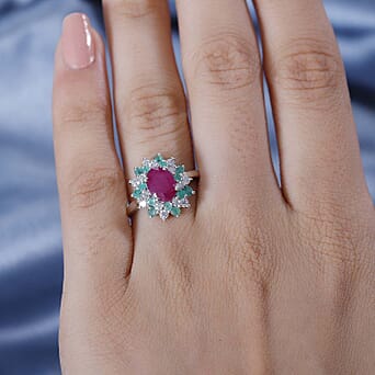 https://tjcuk.sirv.com/Products/78/2/7827485/John-Saul-Ruby-Emerald-Moissanite-Solitaire-Ring-in-rhodium-Sterling-S_7827485_2.jpg?w=342&h=342