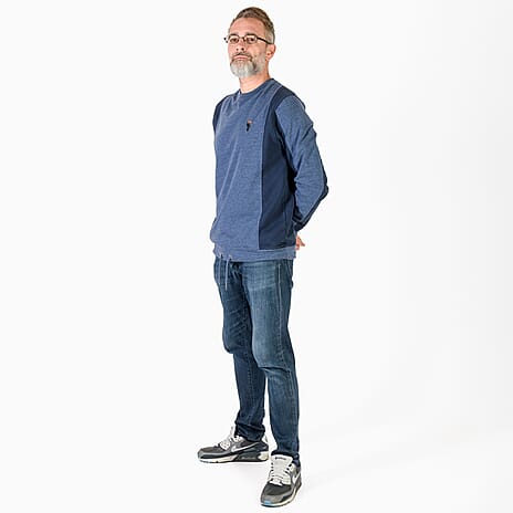 Cotton Jumper (Size XL) - Blue