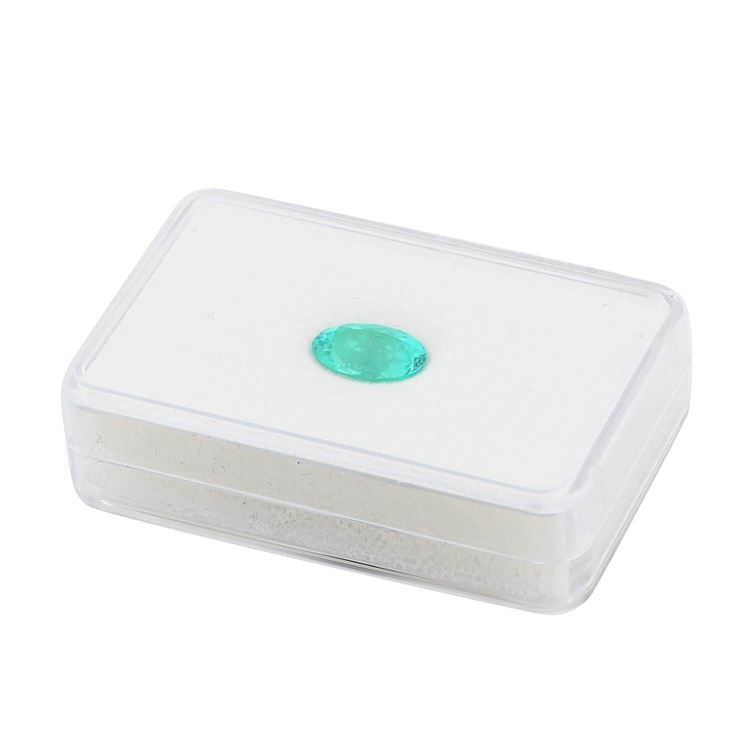 Certified and Appraised AAAA Paraiba Tourmaline Loose Gemstone (Ovl Shape) 3.76 ct.