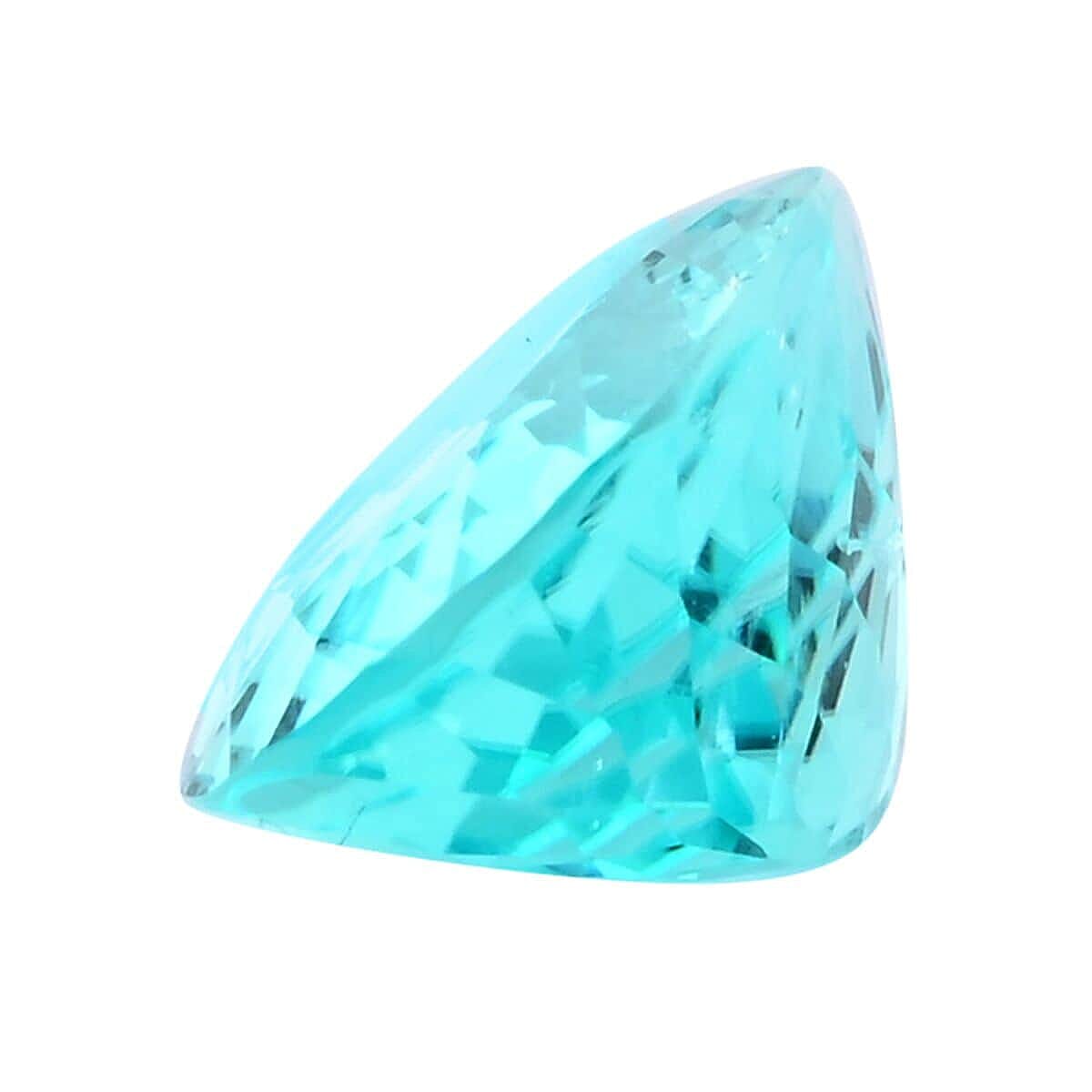 Certified and Appraised AAAA Paraiba Tourmaline Loose Gemstone (Ovl Shape) 4.56 ct.