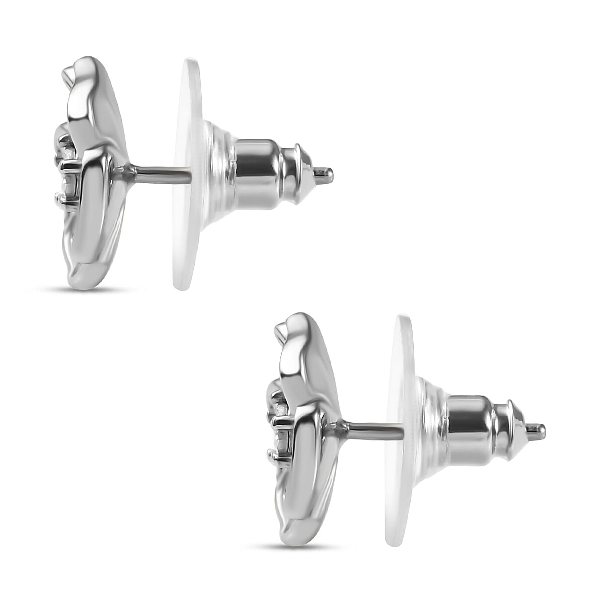 Designer Inspired- Diamond Stud Earrings With Push Back